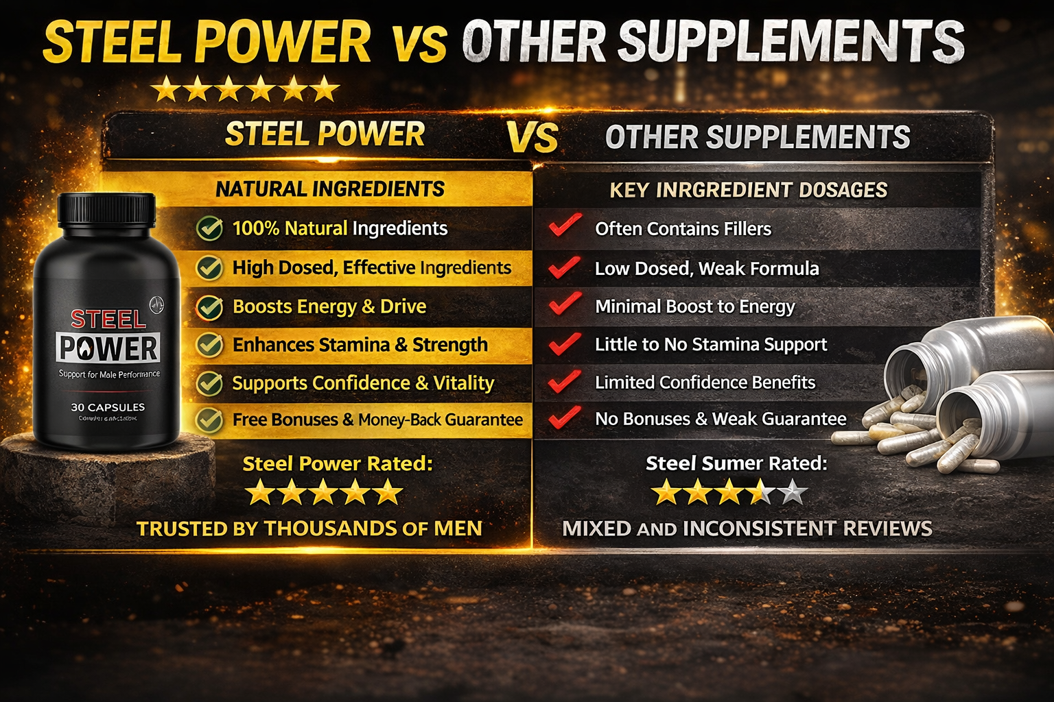 SteelPower vs other