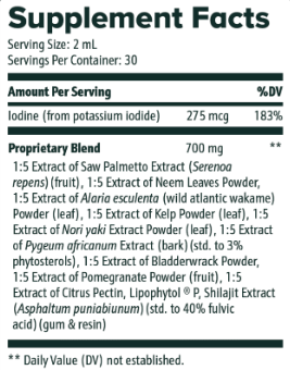 ViriFlow supplement facts
