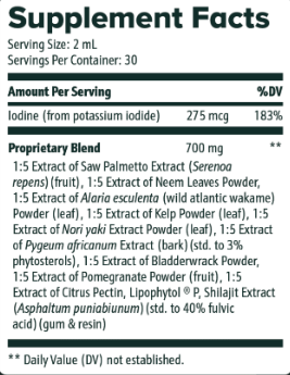 ViriFlow supplement facts