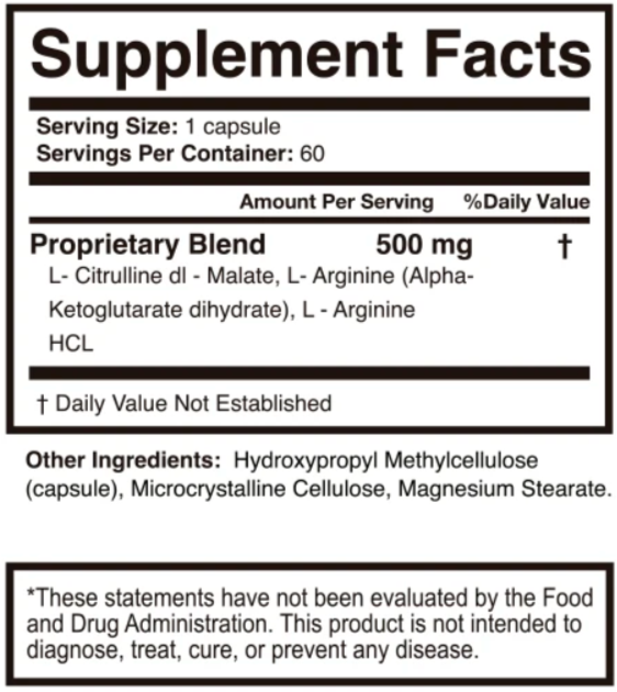 BloodPril Supplement Fact