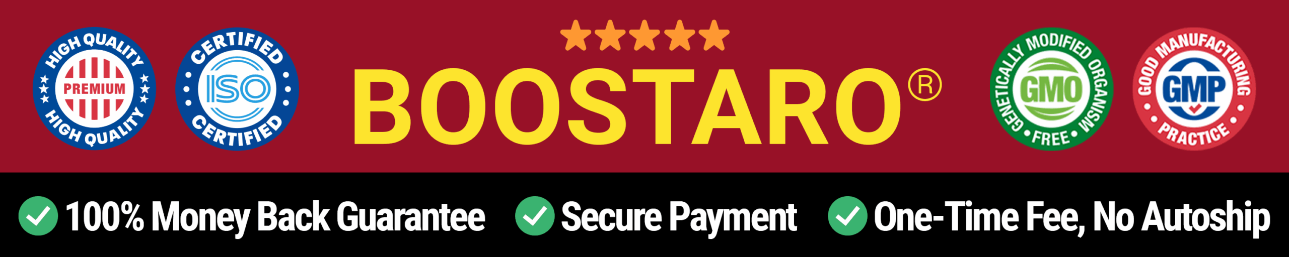 Boostaro certified