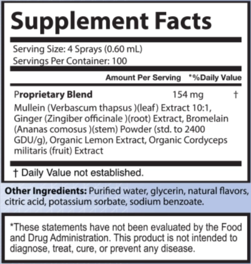 Breathizen Supplement Fact