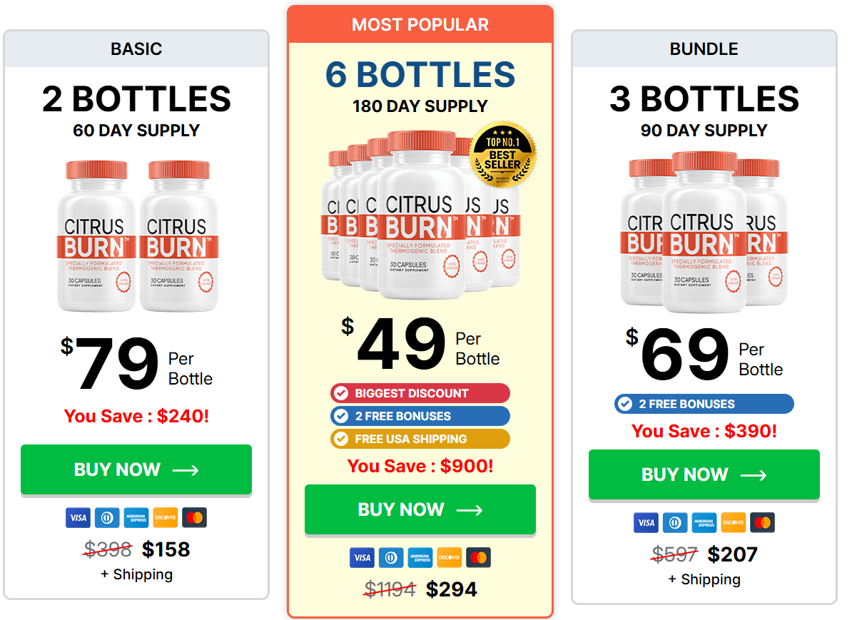 Citrus Burn Pricing