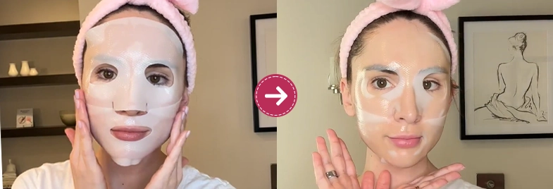 HydraLyft Collagen Face Mask Usage