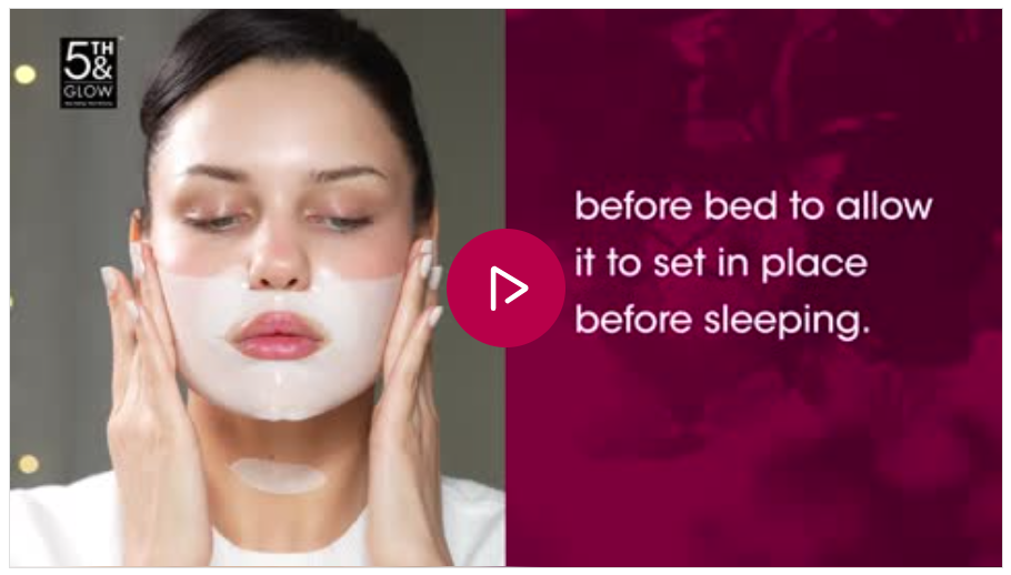 HydraLyft Collagen Face Mask usage video