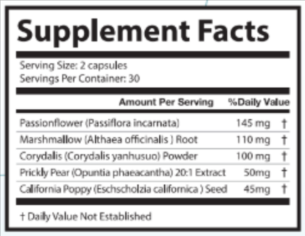 Nervion supplement facts