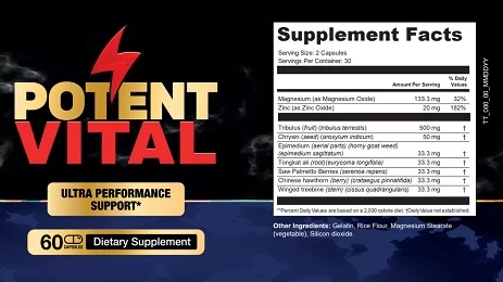 PotentVital Supplement Fact
