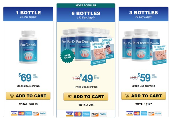 Purdentix pricing & Discount
