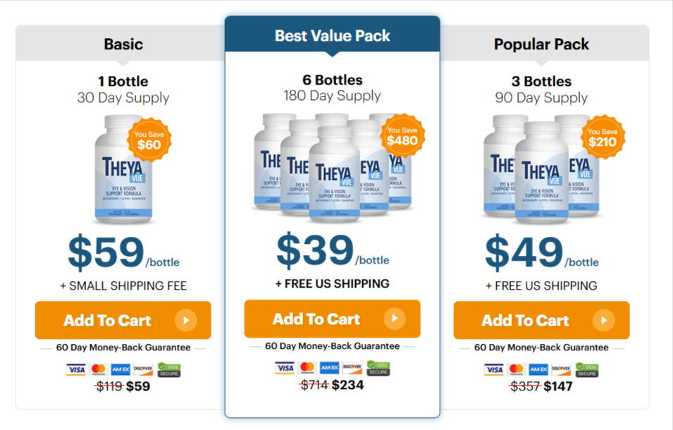 TheyaVue pricing