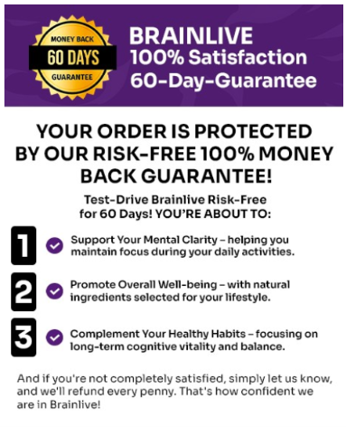 BrainLive Money Back