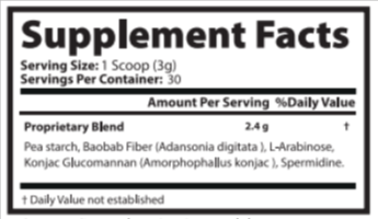 BrainLive Supplement Facts