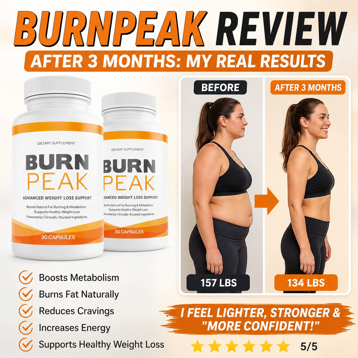Burn Peak 3 month real results