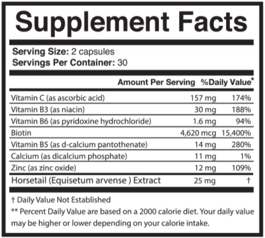 Derma Essential supplement fact