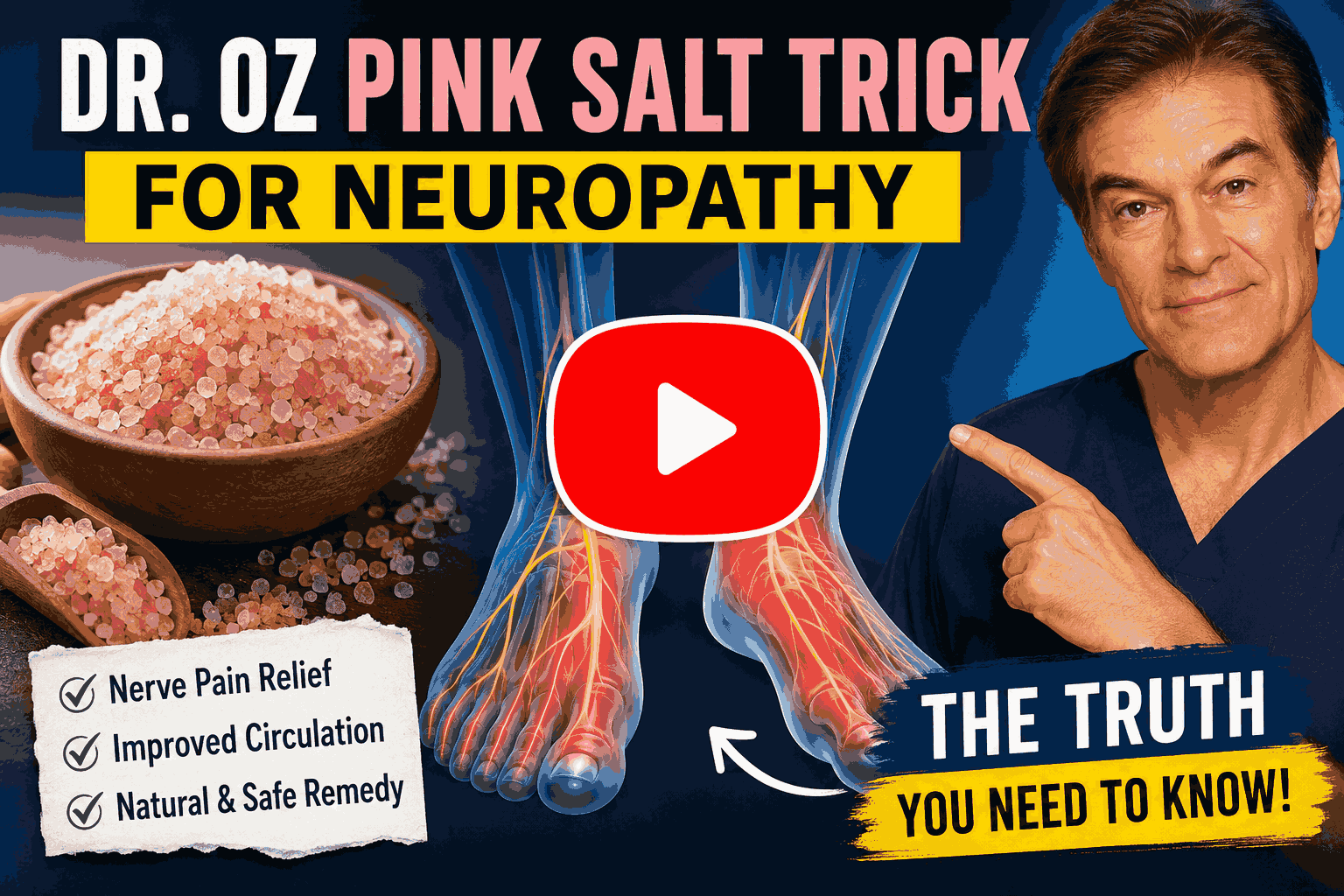 Dr. Oz Pink Salt Trick for Neuropathy video