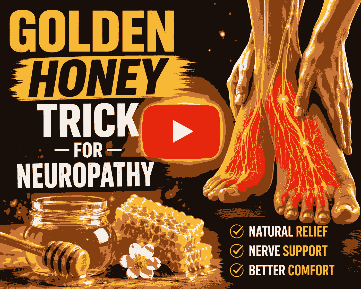 Golden Honey Trick For Neuropathy