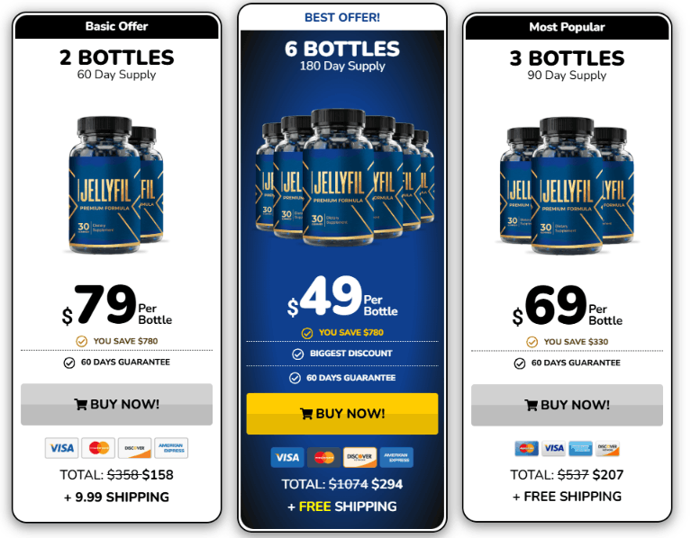 JellyFil -Pricing