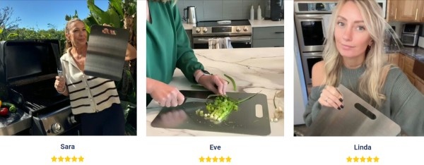 KatuChef Titanium Cutting Board Customers