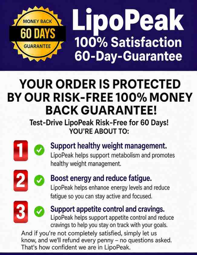 LIPOPEAK 60 day money back