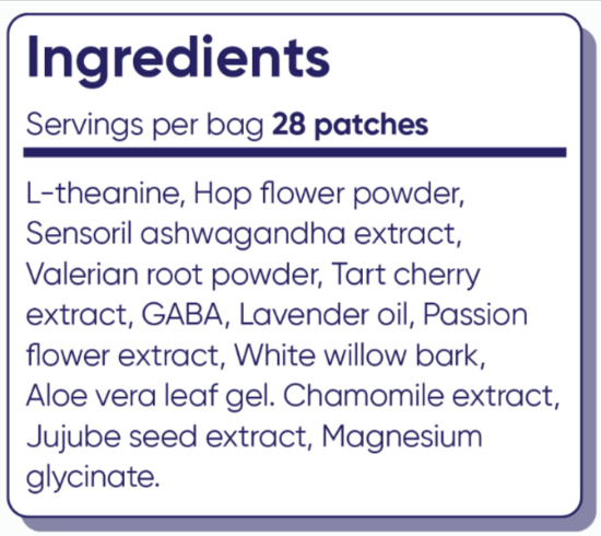 Lunavelle Sleep Patches Ingredients