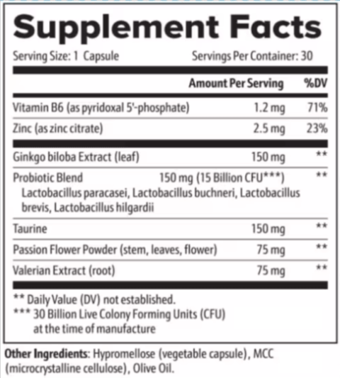 MindSilence-Supplement-Facts