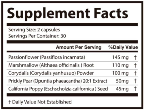 NerveHarmony supplement fact