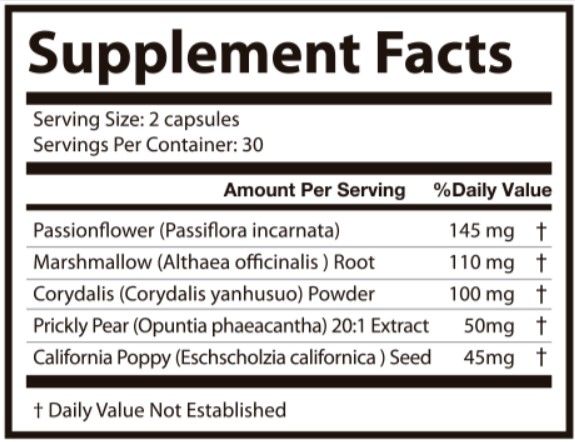 Nervory supplement fact