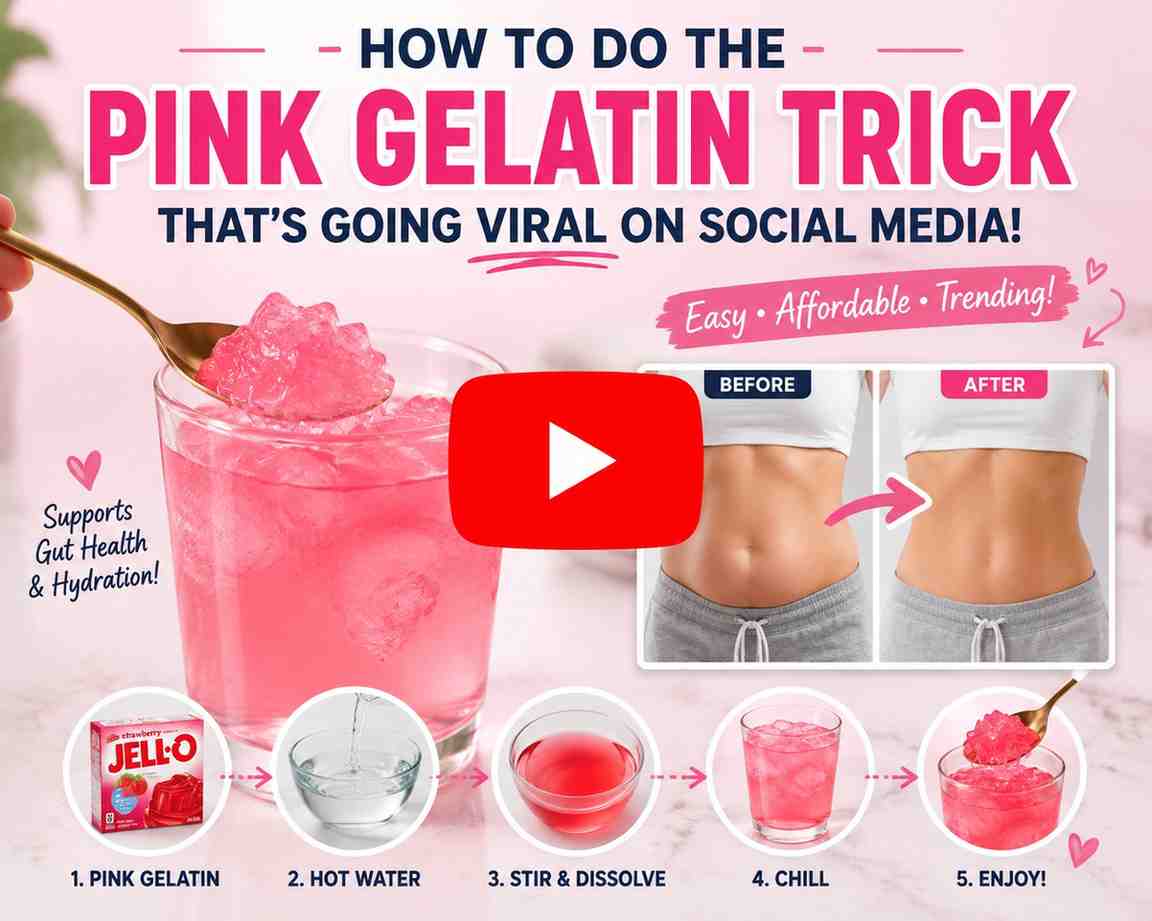 Pink Gelatin Trick That’s Going Viral video