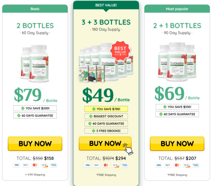 ProDentim prices