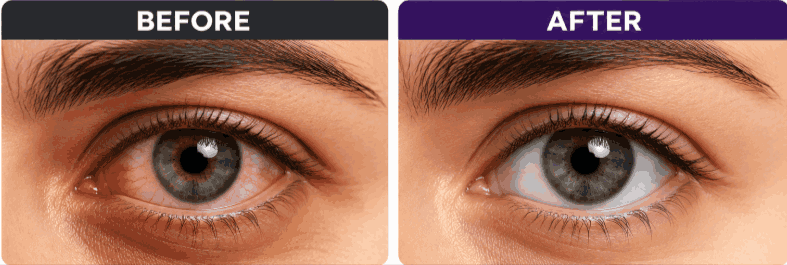 SharpVision before and after