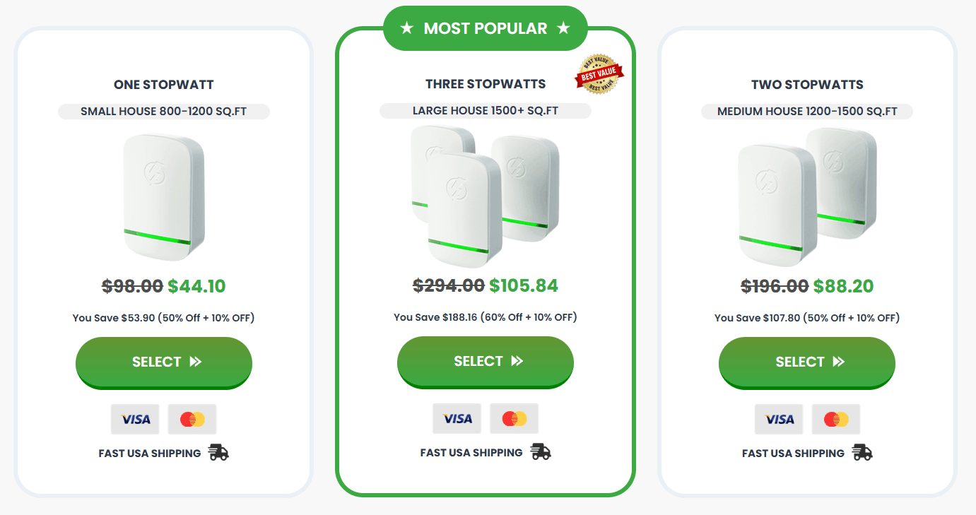 StopWatt Pricing