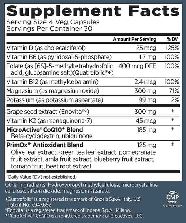 CardioRelax AO supplement facts
