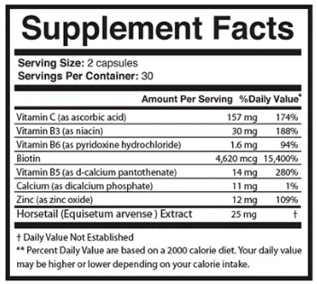 Derma Essential Supplement Fact