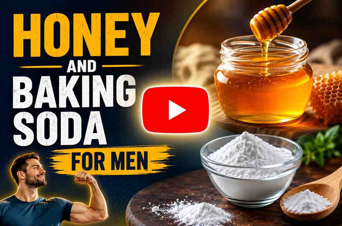 Honey and Baking Soda for Men