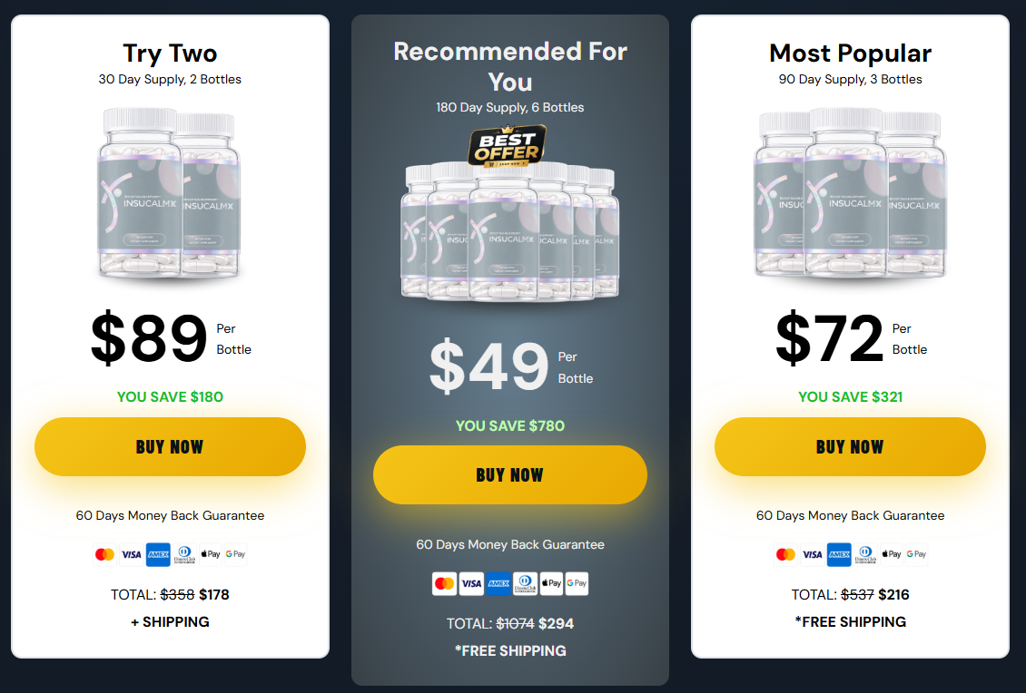 InsuCalmX pricing