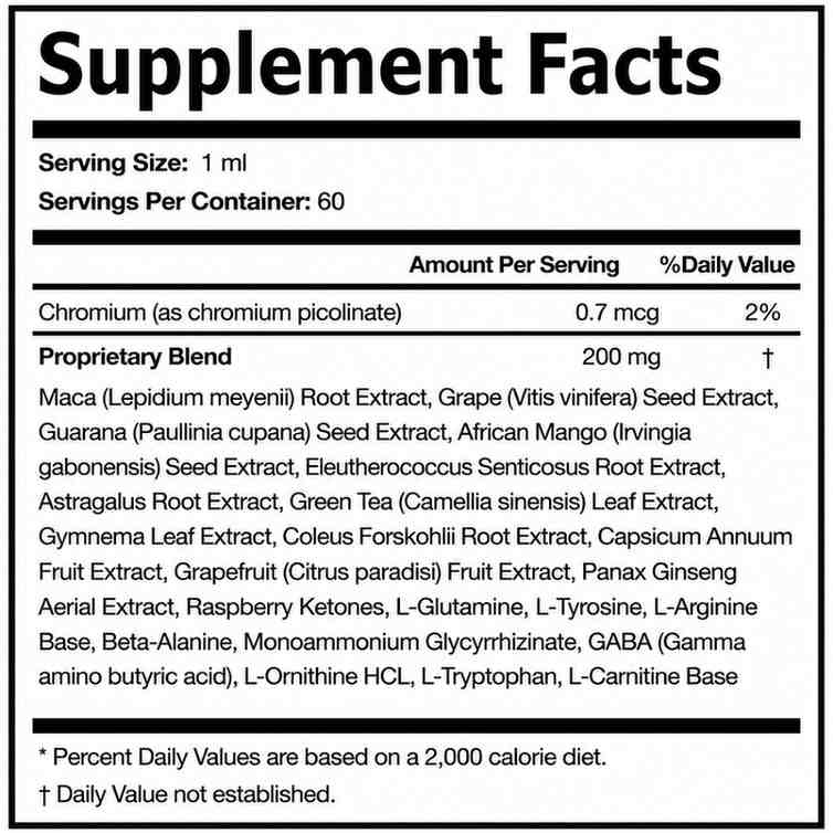 LeanRise-Supplement-Facts