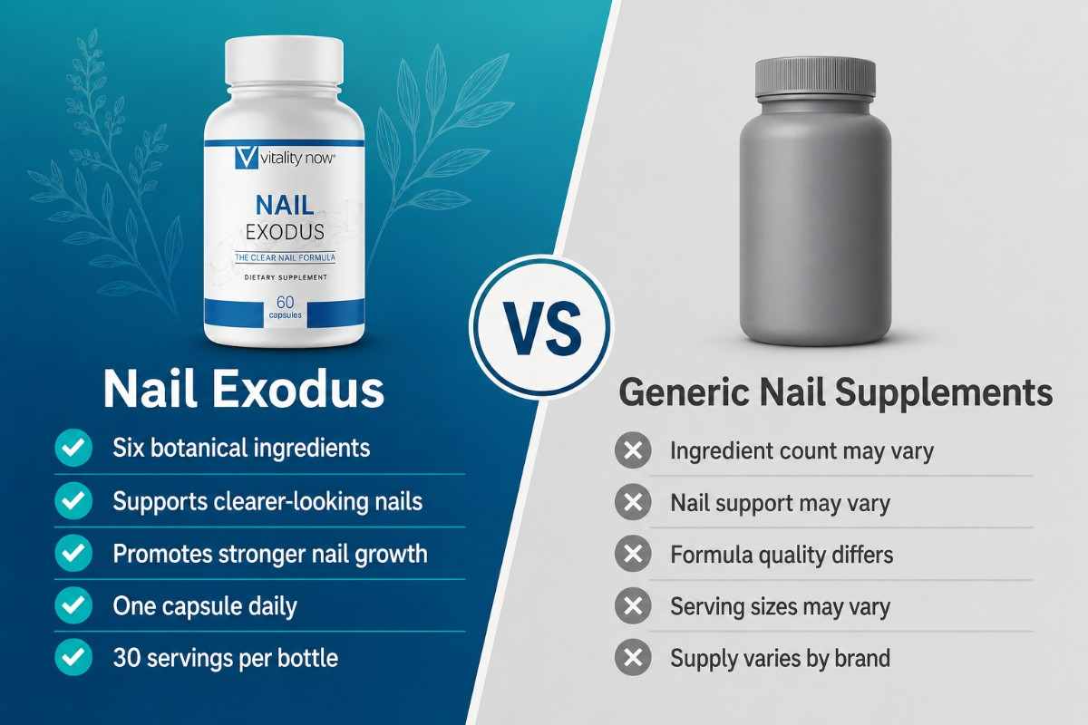Nail Exodus vs. Generic Nail Supplement