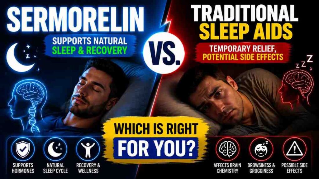 Sermorelin vs. Traditional Sleep Aids
