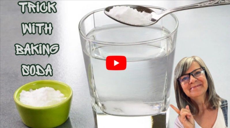 trick with baking soda