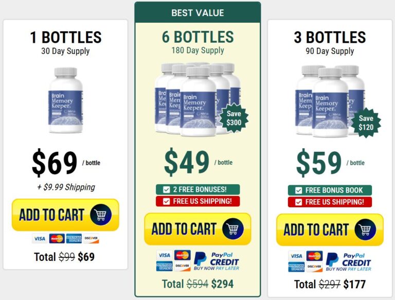 Brain-Memory-Keeper-Pricing