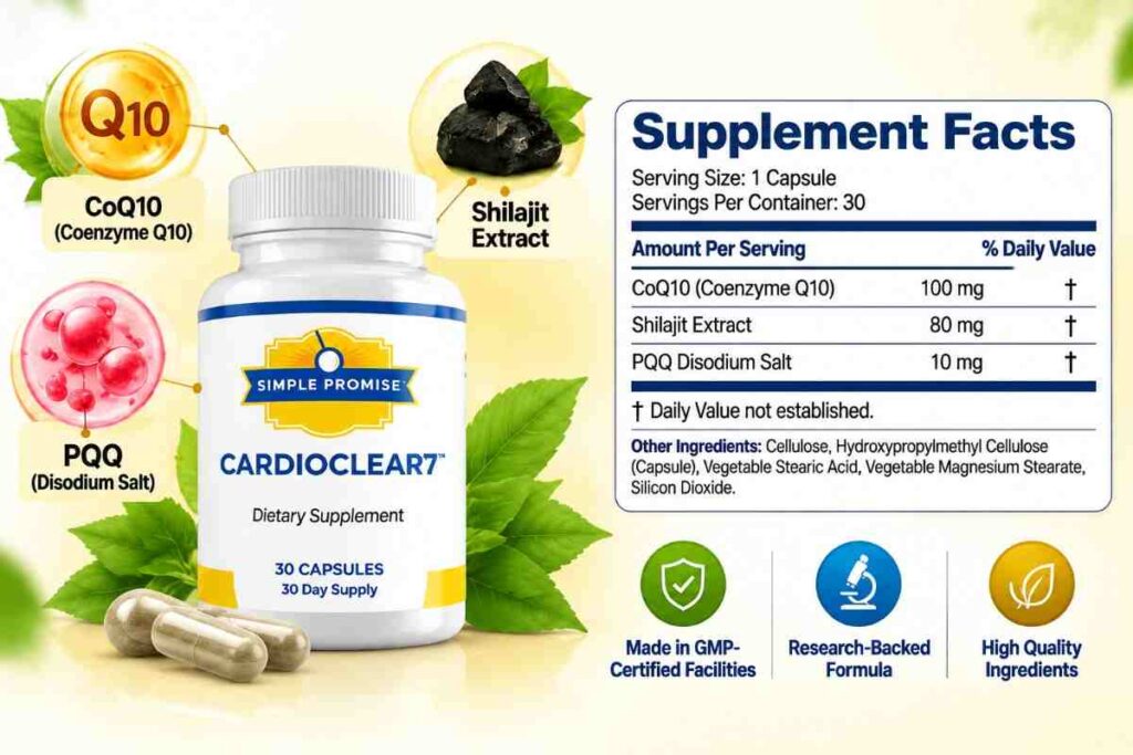 CardioClear7 supplement facts