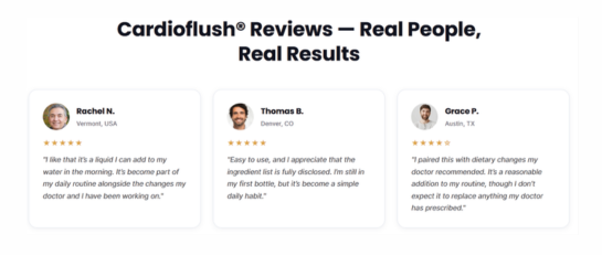 CardioFlush Customer Reviews