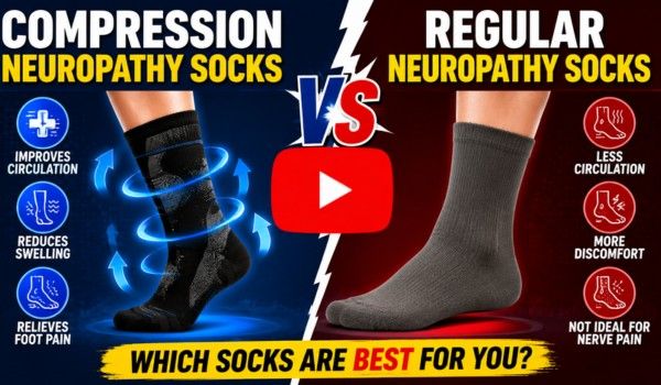 Compression vs Regular Neuropathy Socks