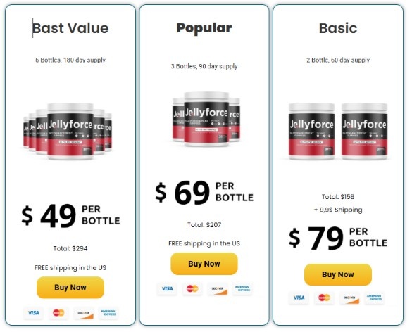 Jelly Force Pricing