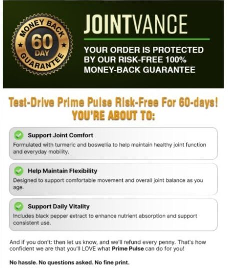 JointVance money back guarantee