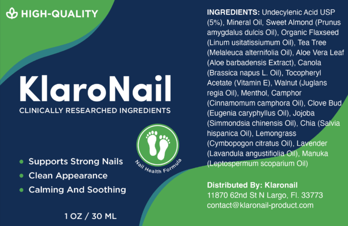 KlaroNail-Supplement-Facts
