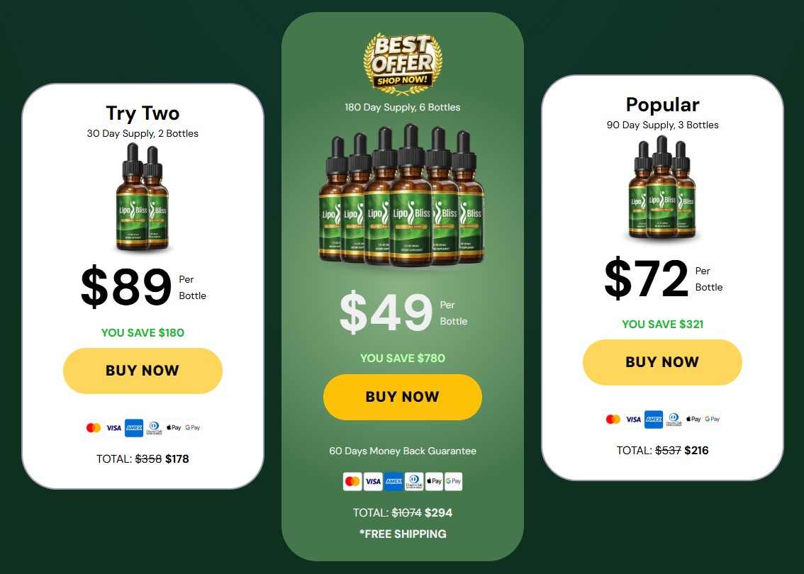 LipoBliss Pricing