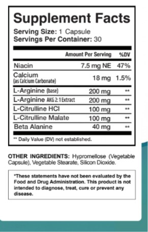 Memodyne Supplement Fact