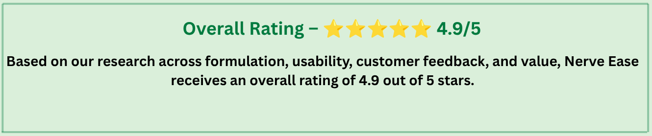 Nerve Ease Ratings