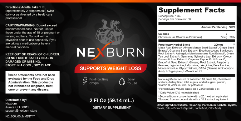 NexBurn supplement facts