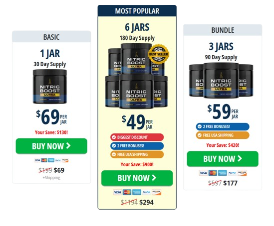 Nitric Boost Ultra pricing